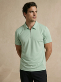 Zipper Glacier Green Polo T-Shirt