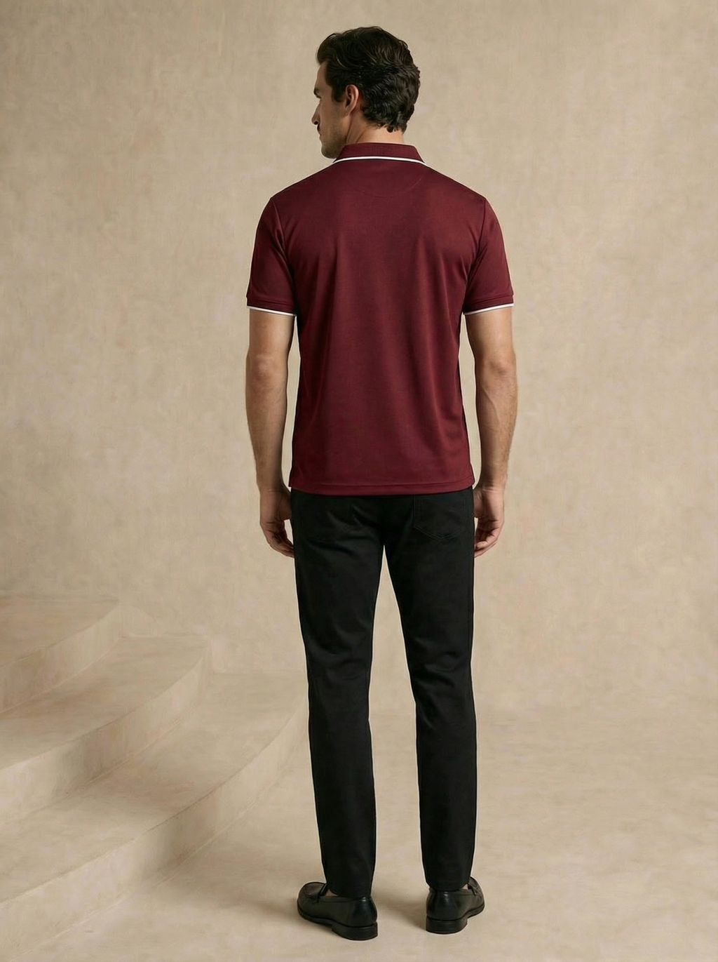 Contoured Regal Red Polo T-Shirt
