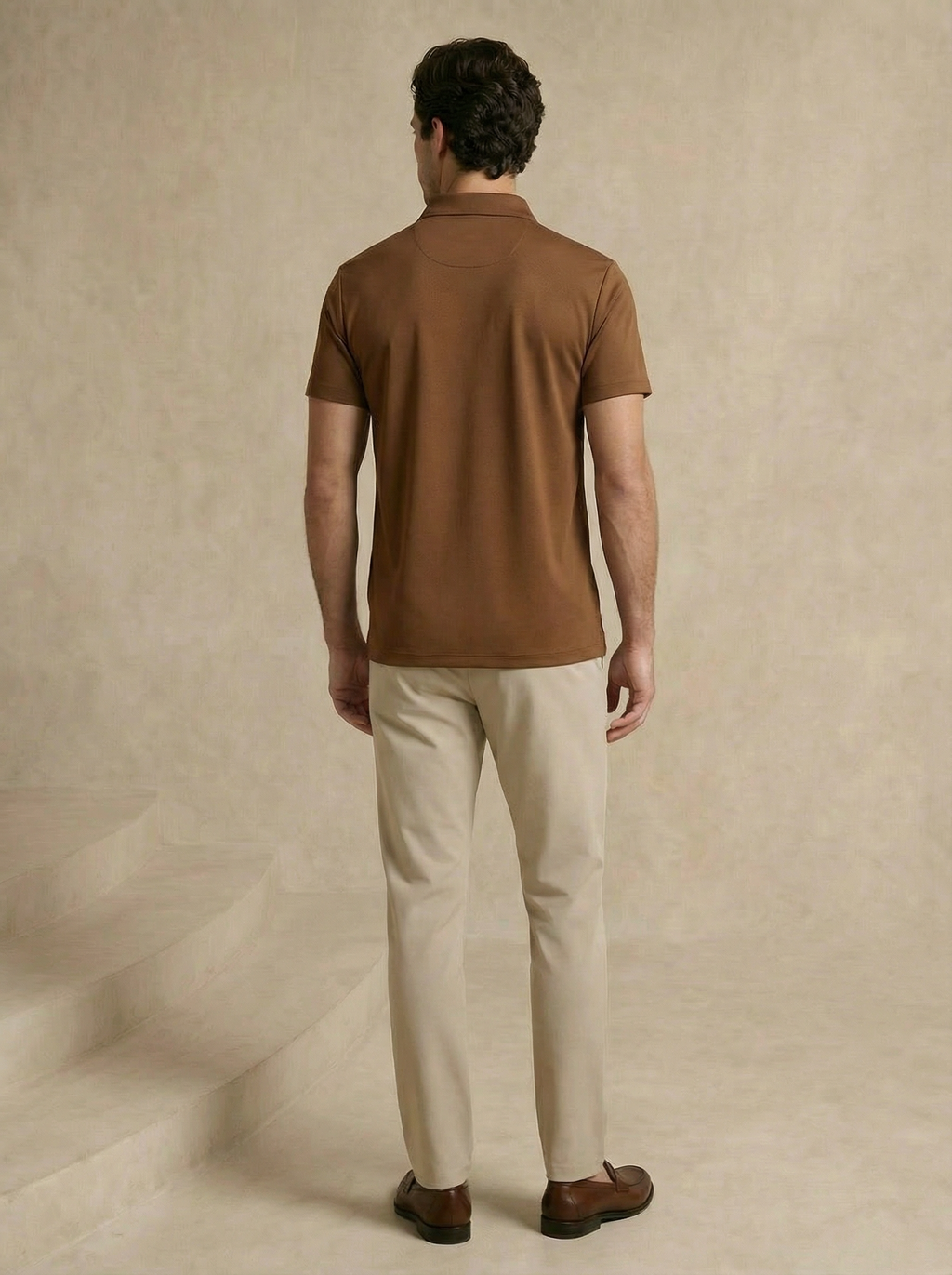 Classic Cedar Brown Polo T-Shirt