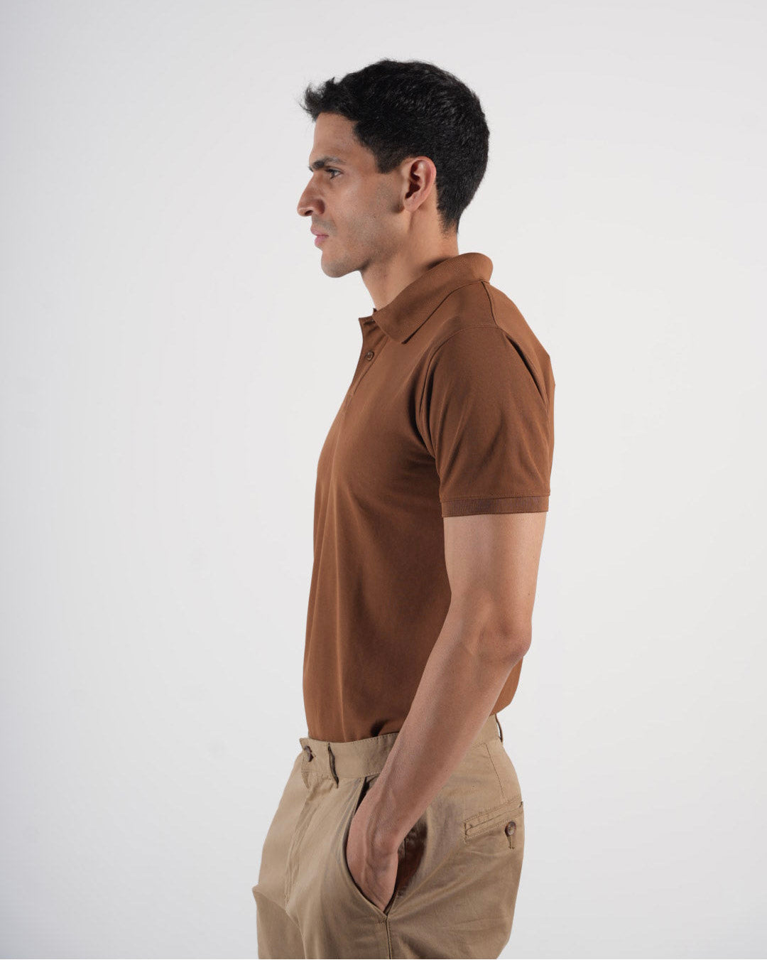 Classic Cedar Brown Polo T-Shirt