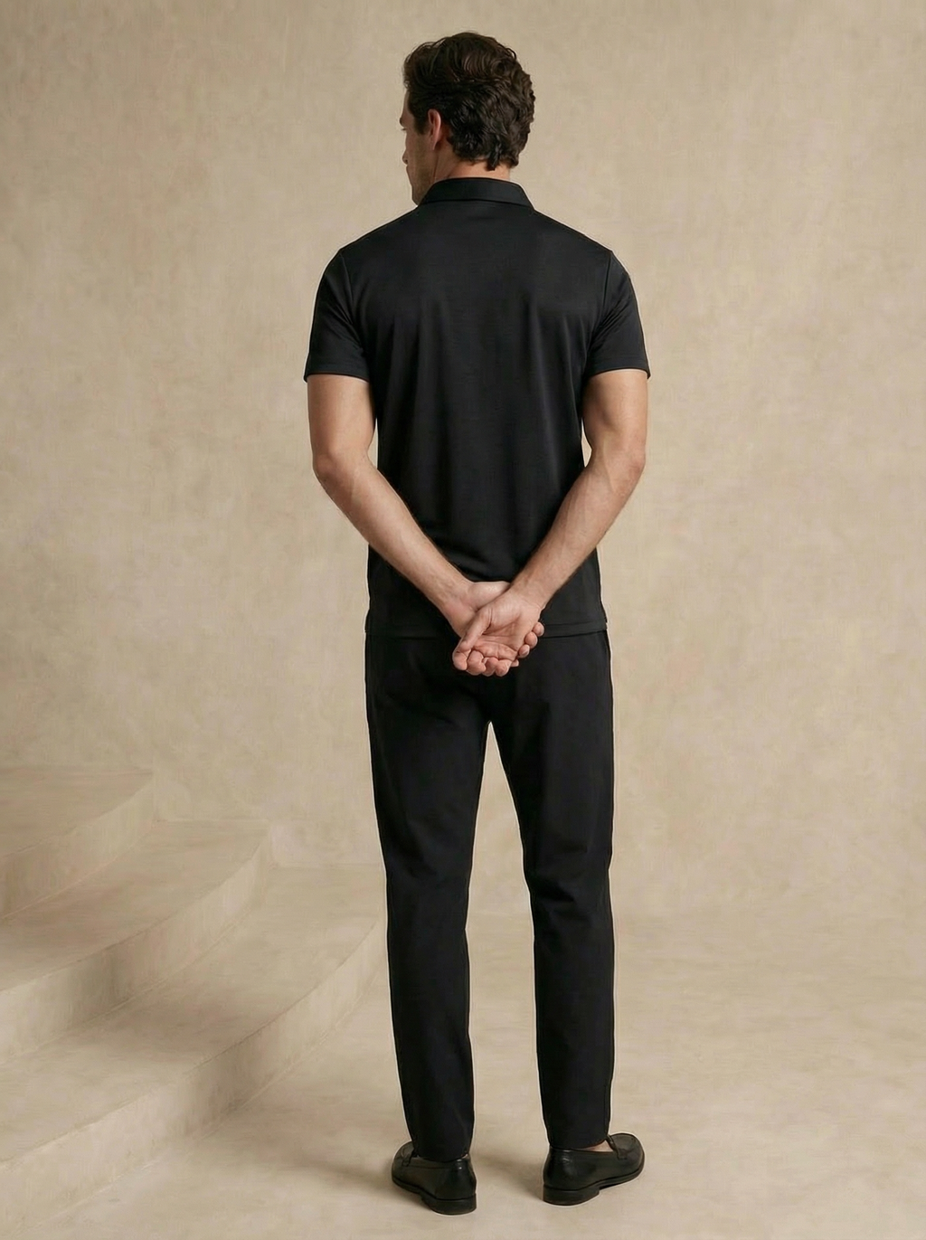 Classic Obsidian Black Polo T-Shirt