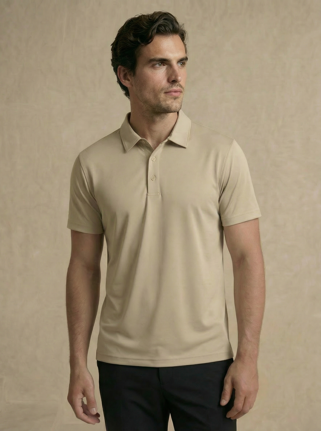 Classic Champagne Beige Polo T-Shirt