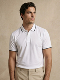 Contoured Snow White Polo T-Shirt