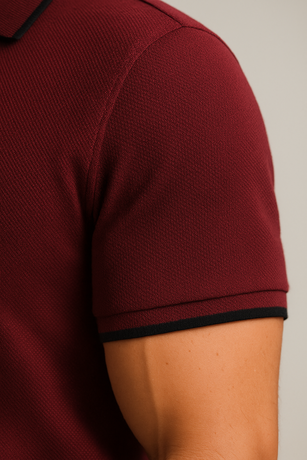 Contoured Regal Red Polo T-Shirt