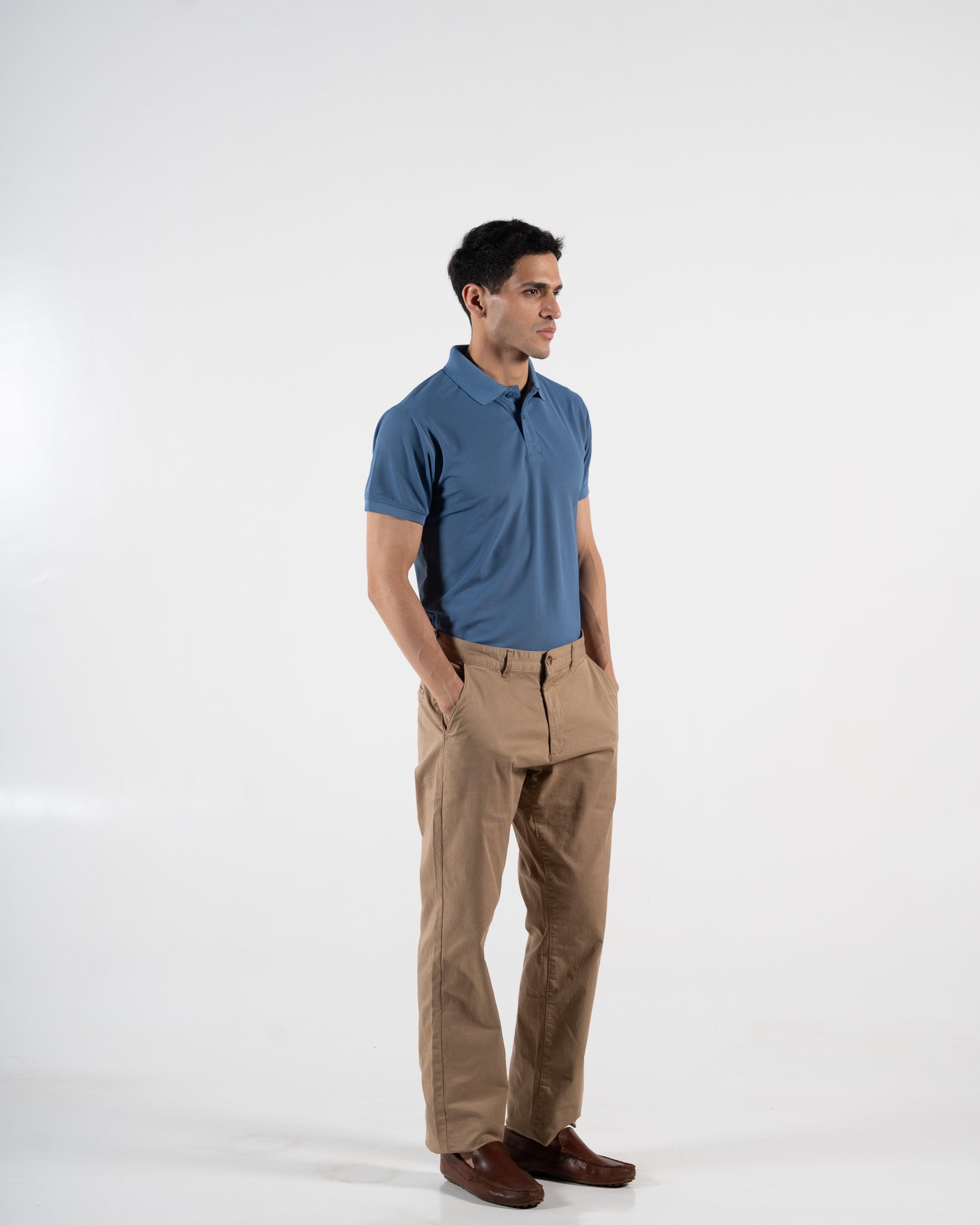 Classic Atlantic Blue Polo T-Shirt