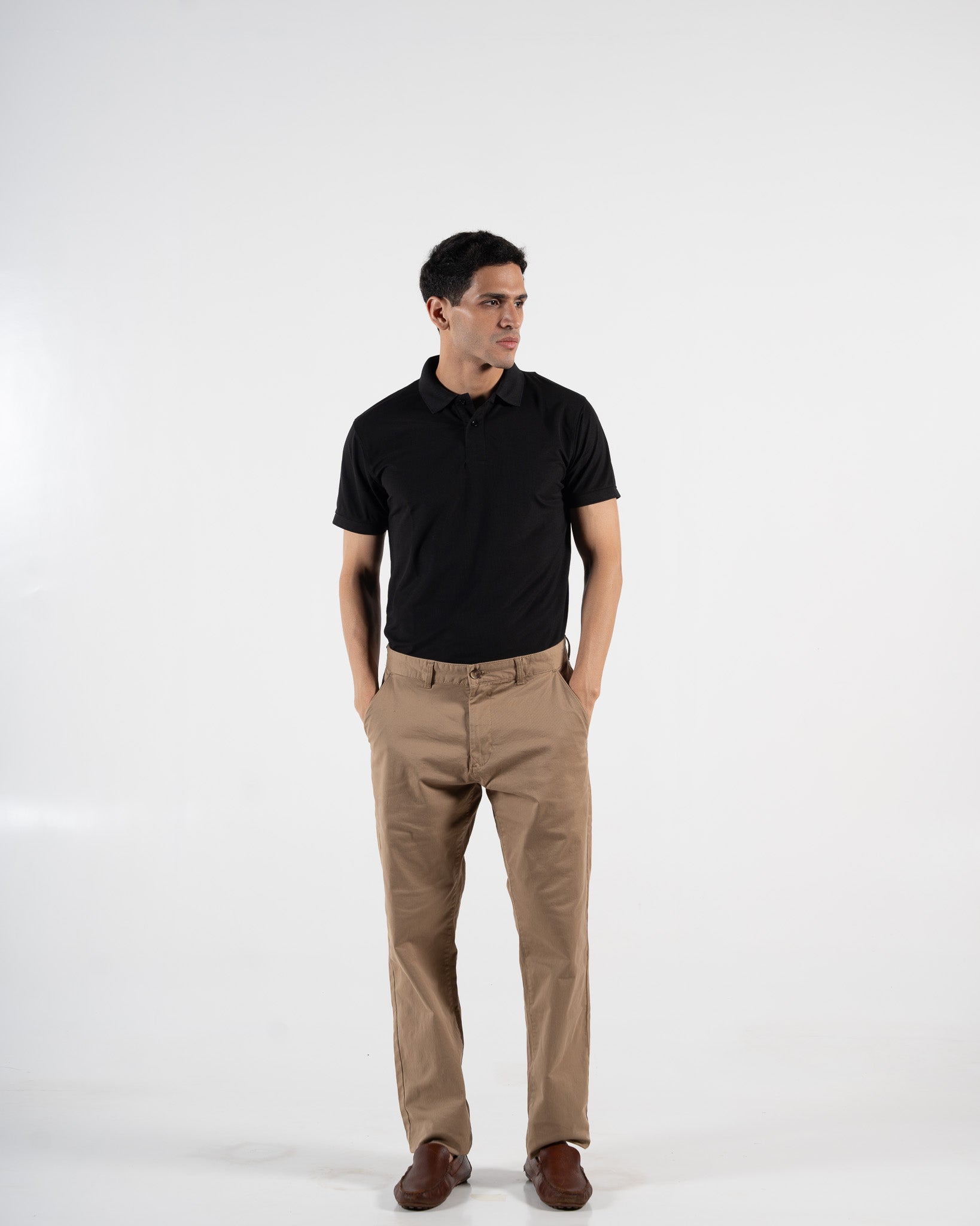 Classic Obsidian Black Polo T-Shirt