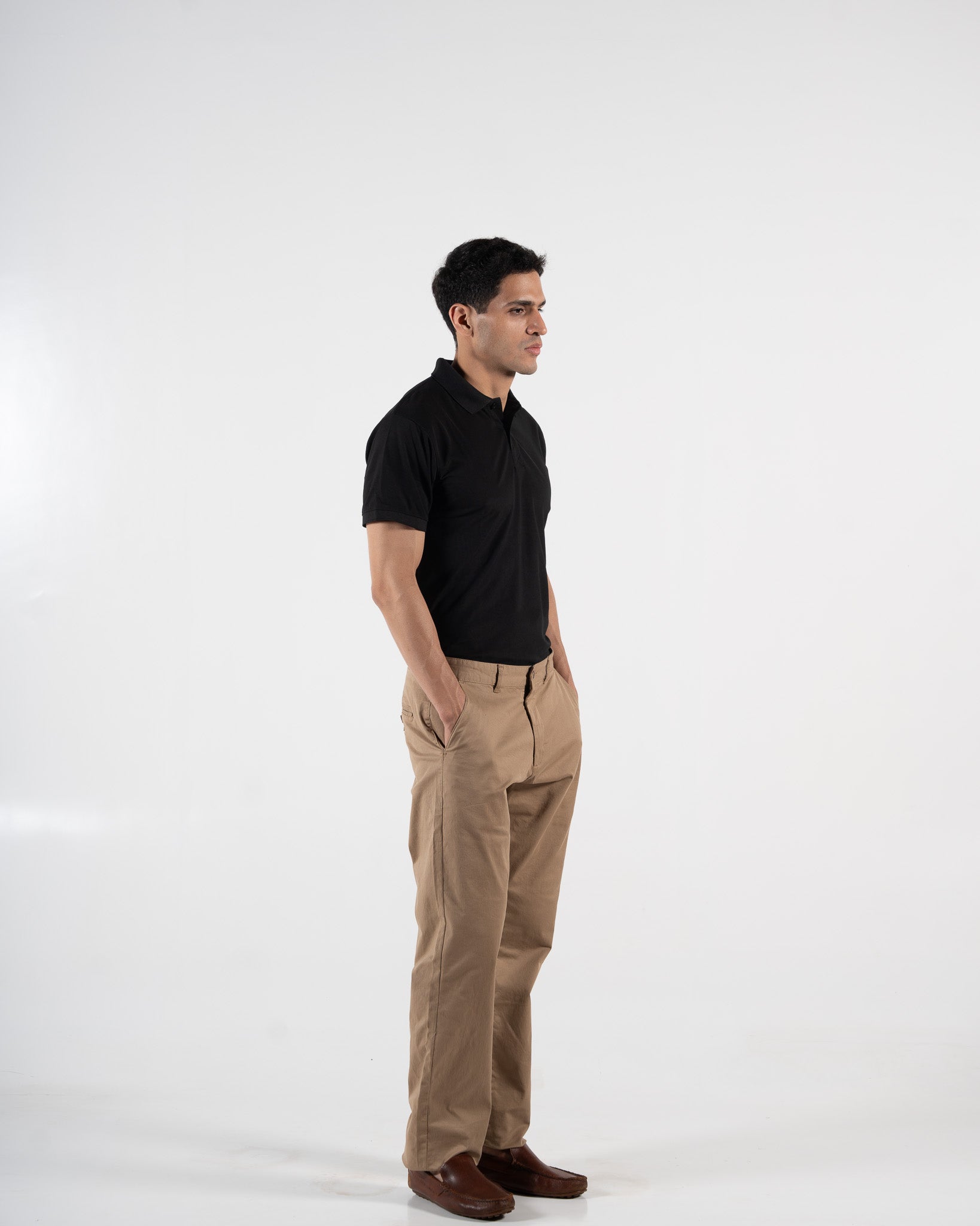 Classic Obsidian Black Polo T-Shirt