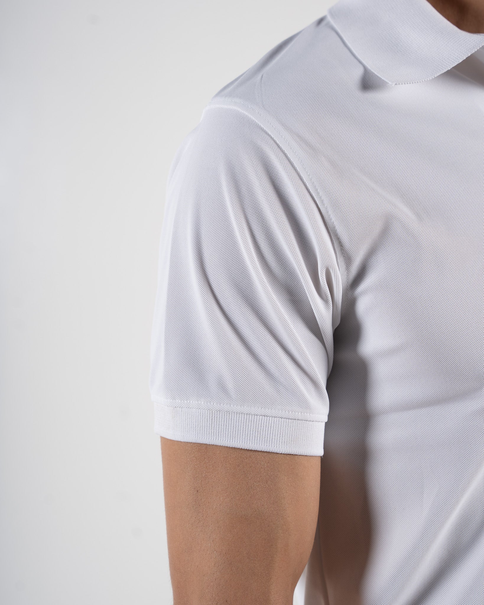 Zipper Snow White Polo T-Shirt