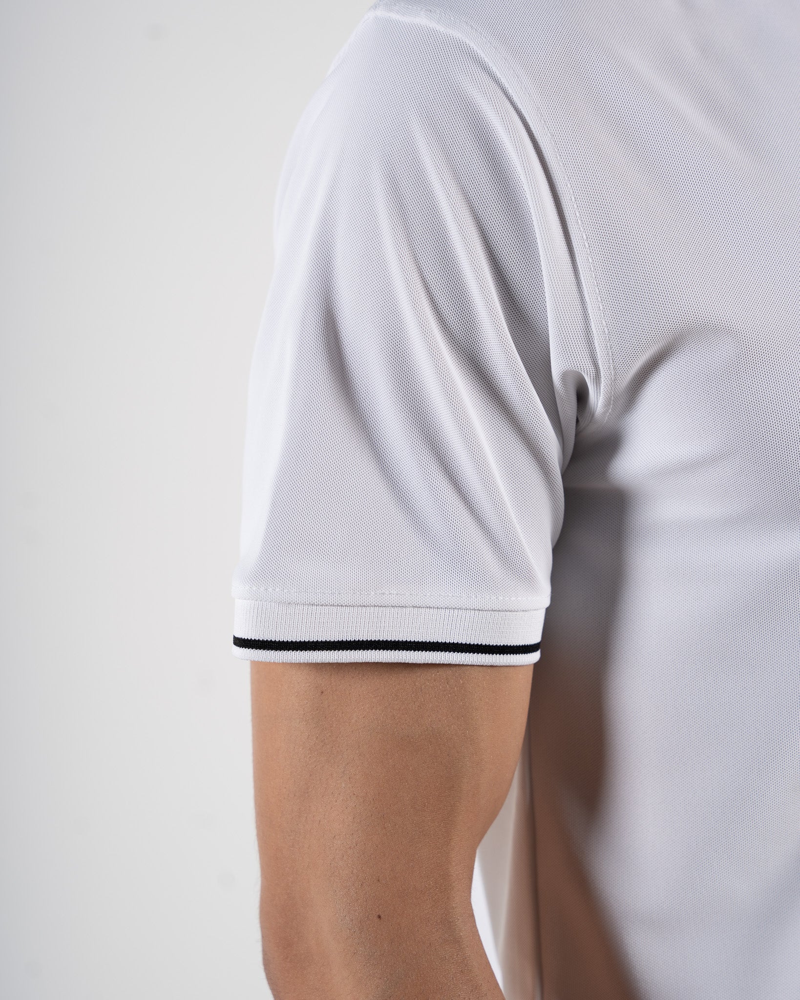 Contoured Snow White Polo T-Shirt
