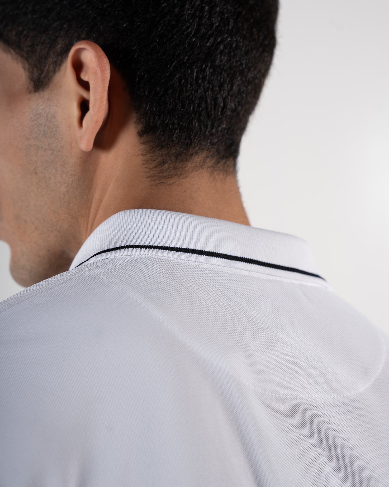 Contoured Snow White Polo T-Shirt