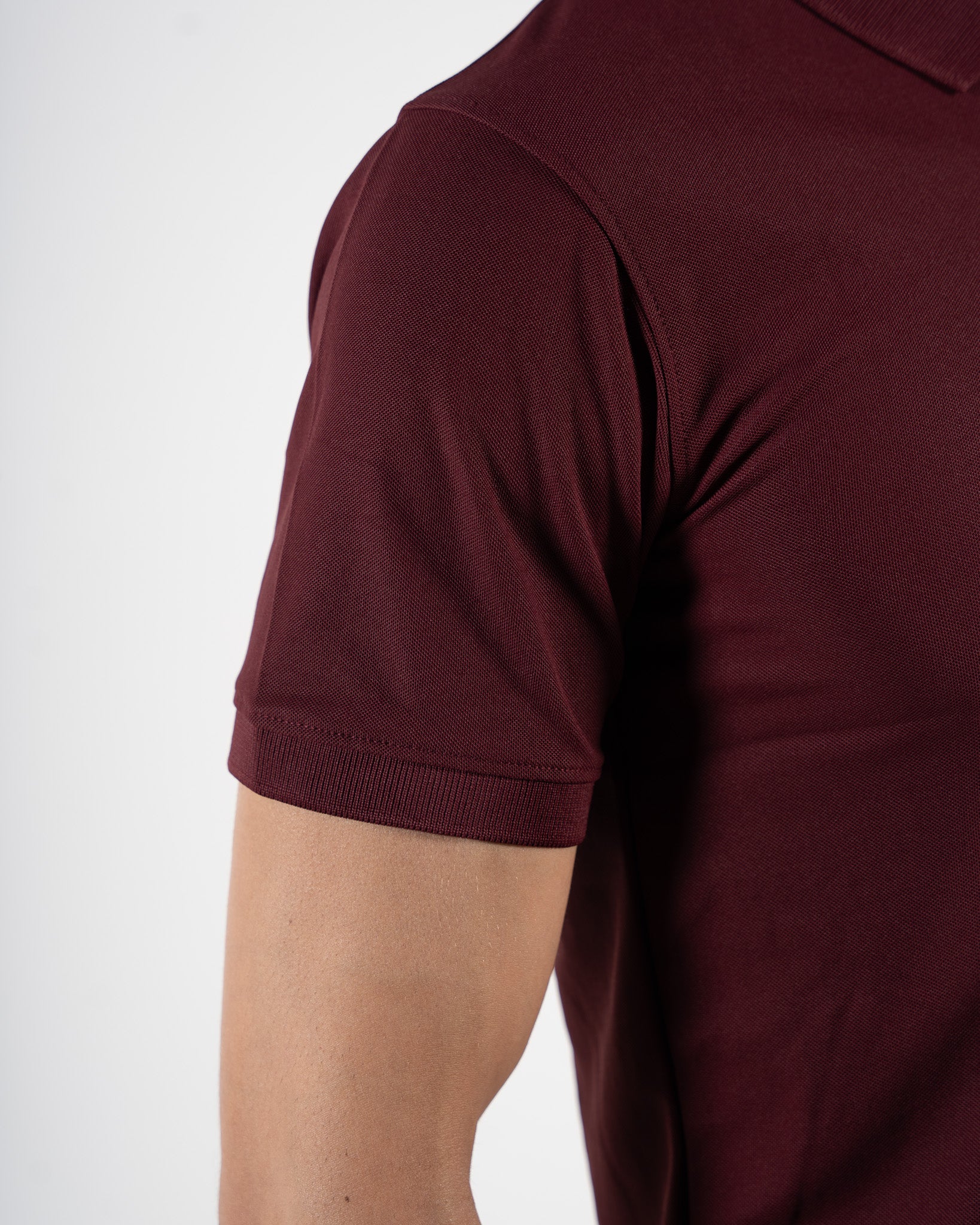 Zipper Regal Red Polo T-Shirt