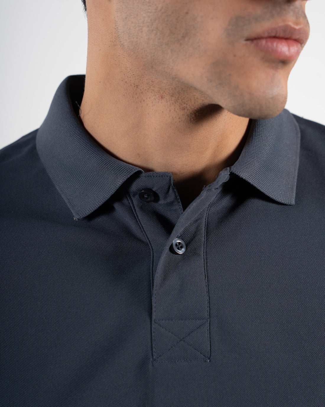 Classic Slate Grey Polo T-Shirt