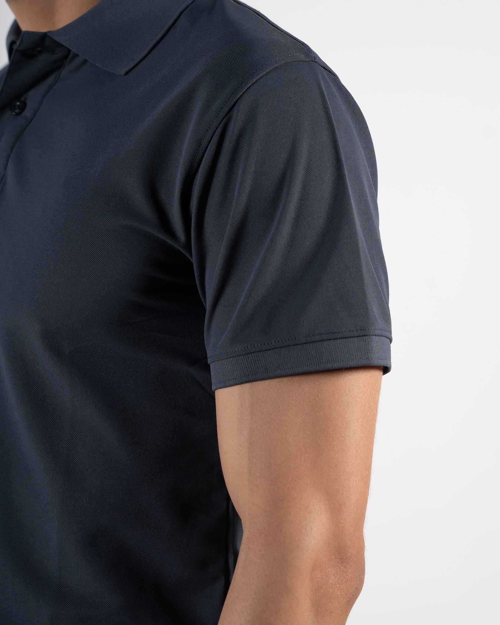 Classic Slate Grey Polo T-Shirt