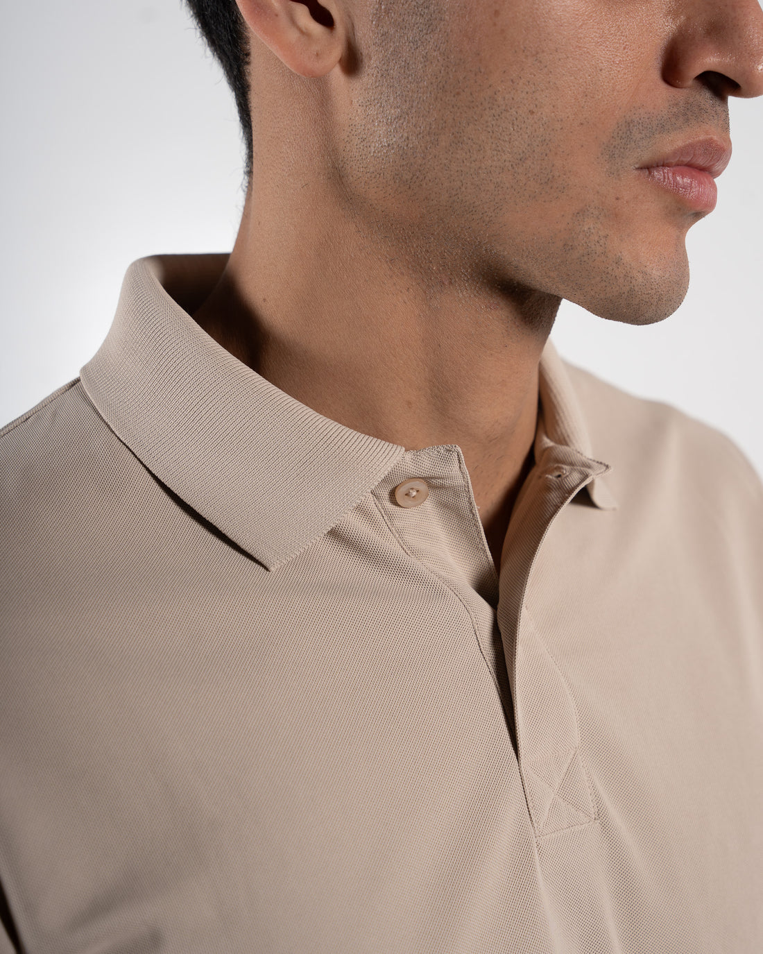 Classic Champagne Beige Polo T-Shirt