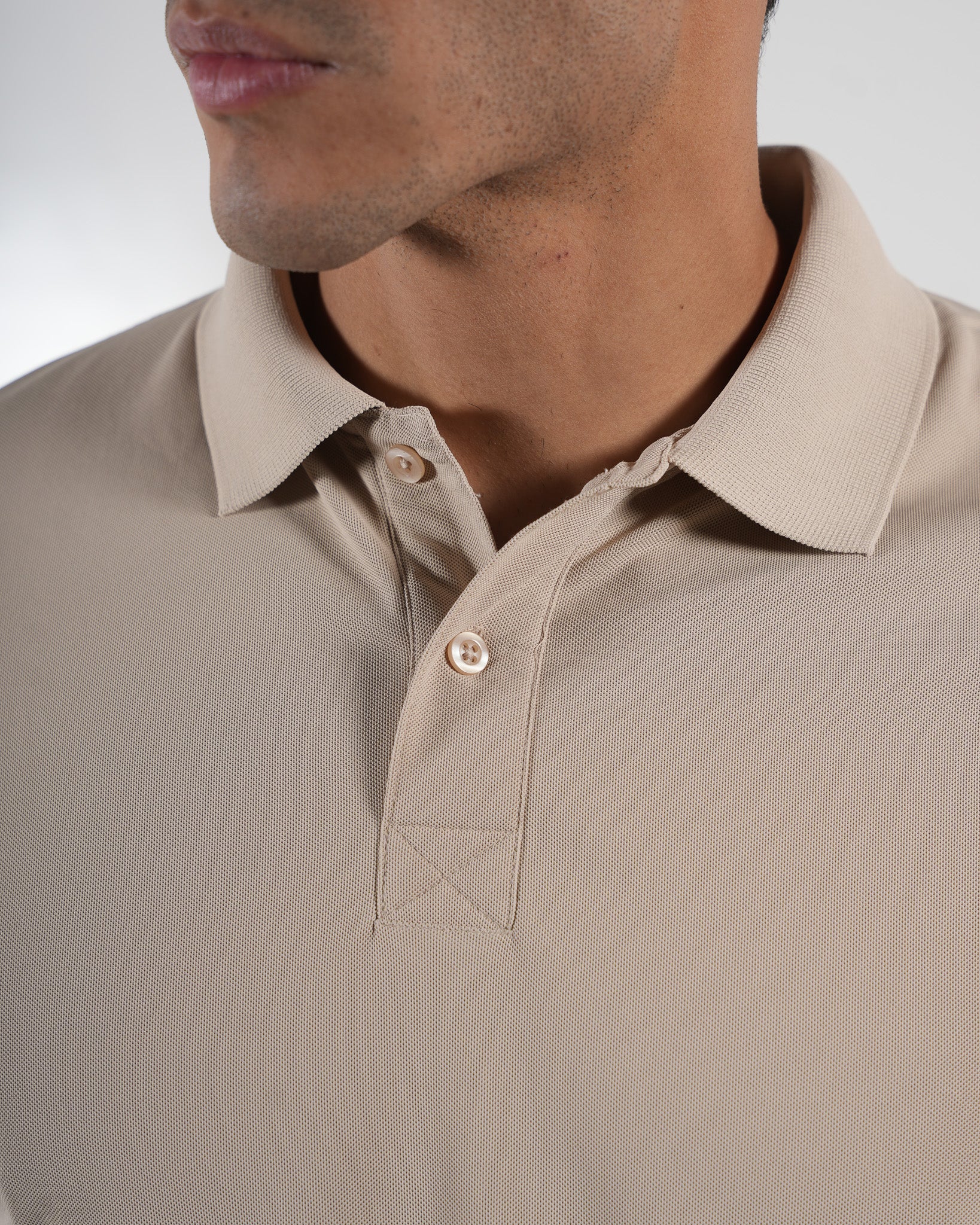 Classic Champagne Beige Polo T-Shirt