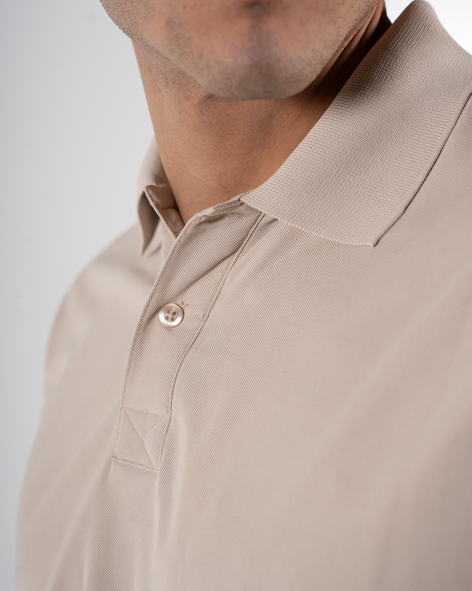 Classic Champagne Beige Polo T-Shirt