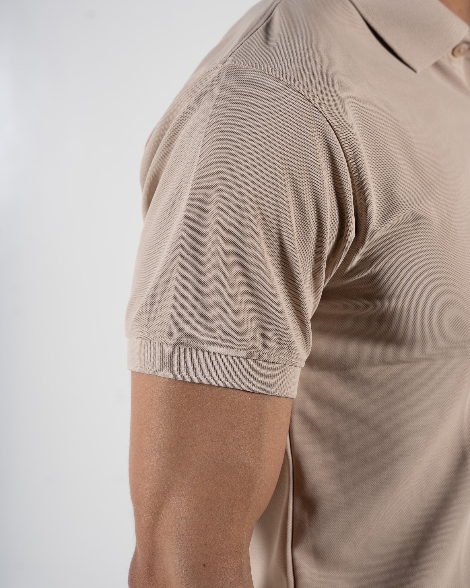 Classic Champagne Beige Polo T-Shirt