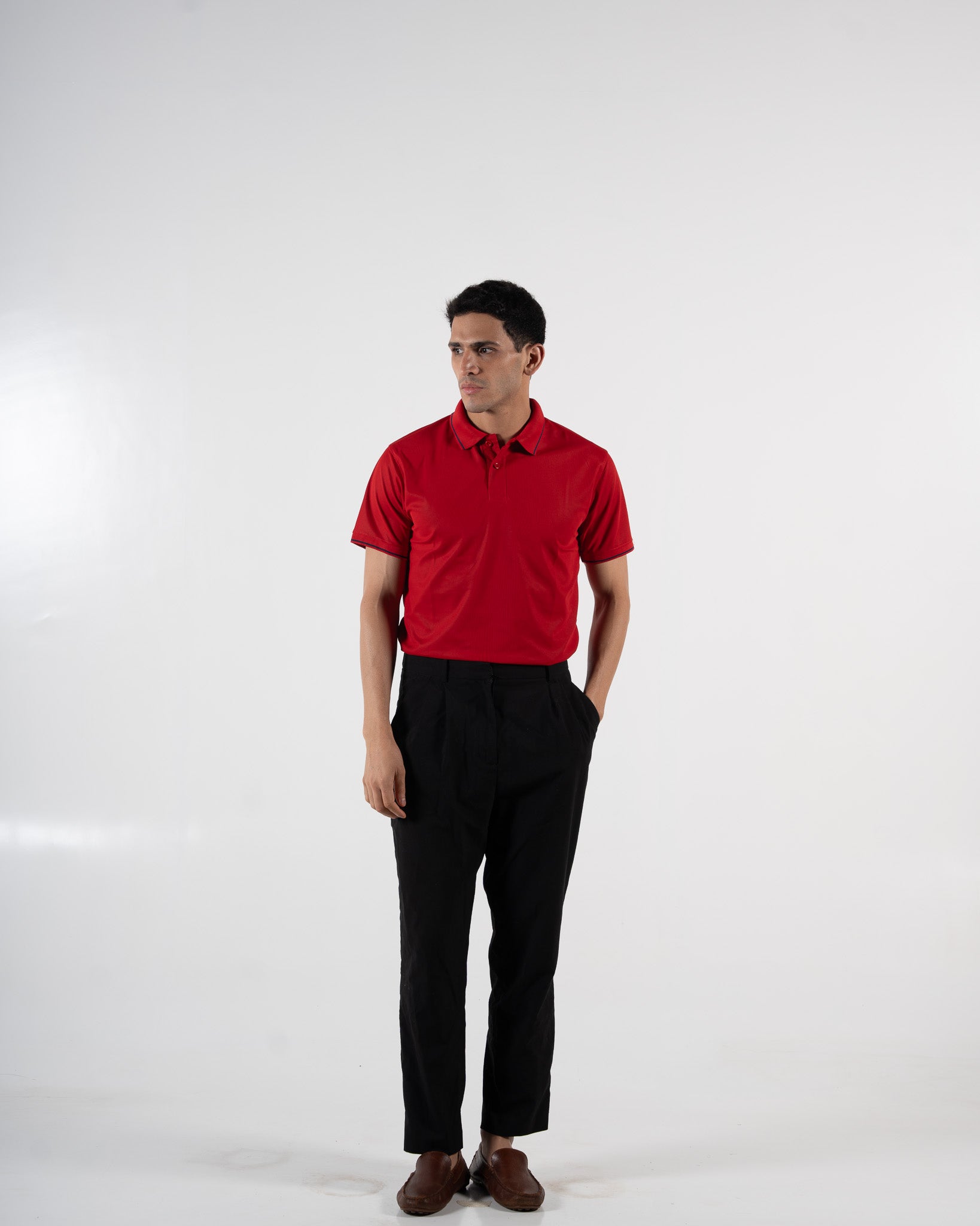 Contoured Estate Red Polo T-Shirt