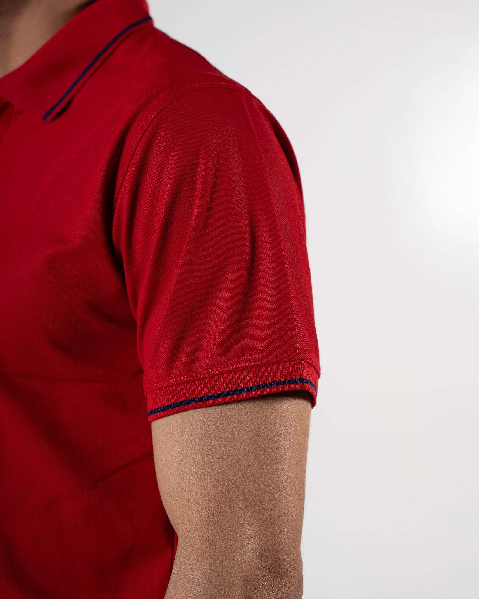 Contoured Estate Red Polo T-Shirt
