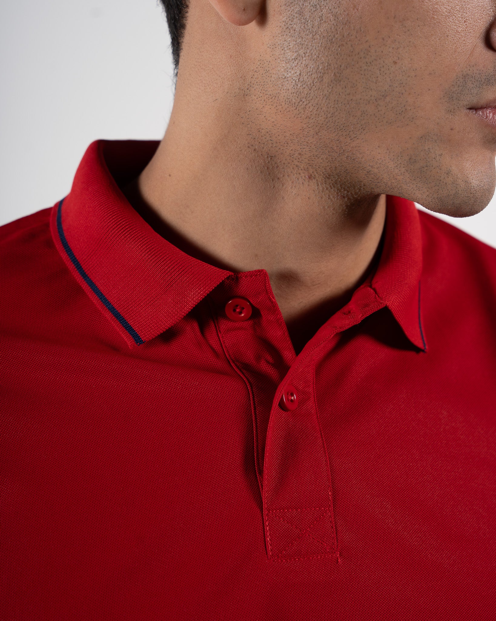 Contoured Estate Red Polo T-Shirt