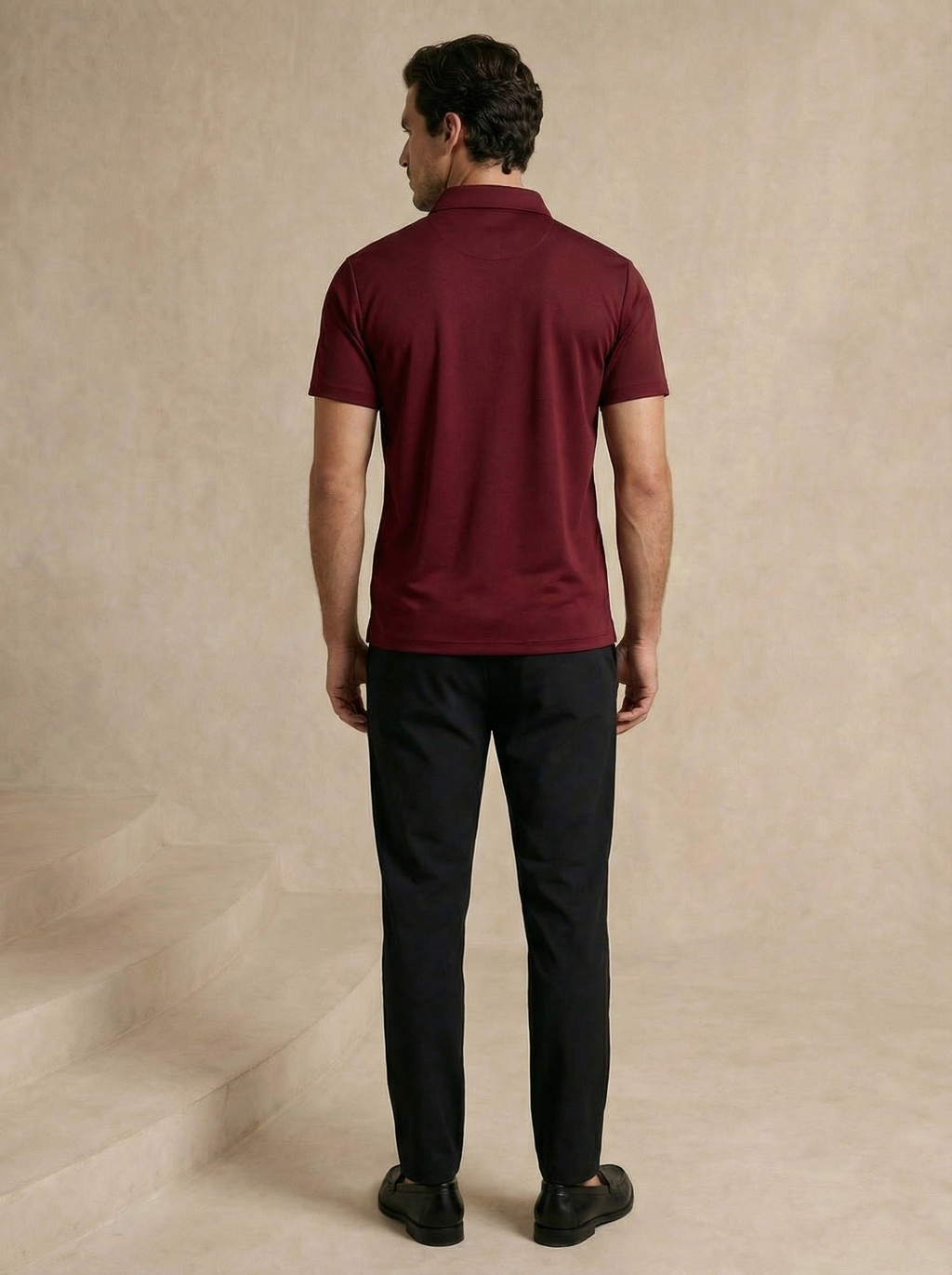 Zipper Regal Red Polo T-Shirt