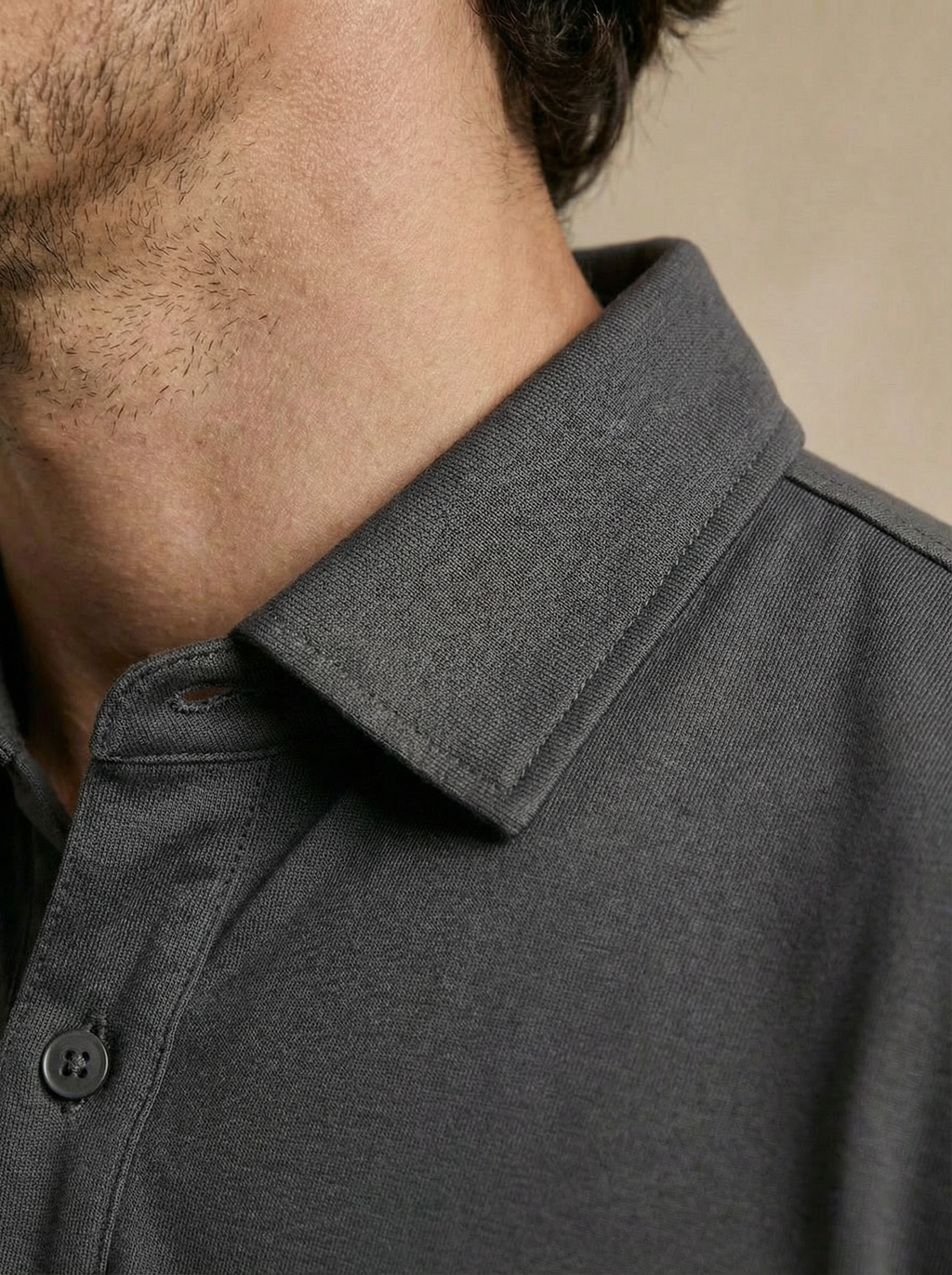 Classic Slate Grey Polo T-Shirt