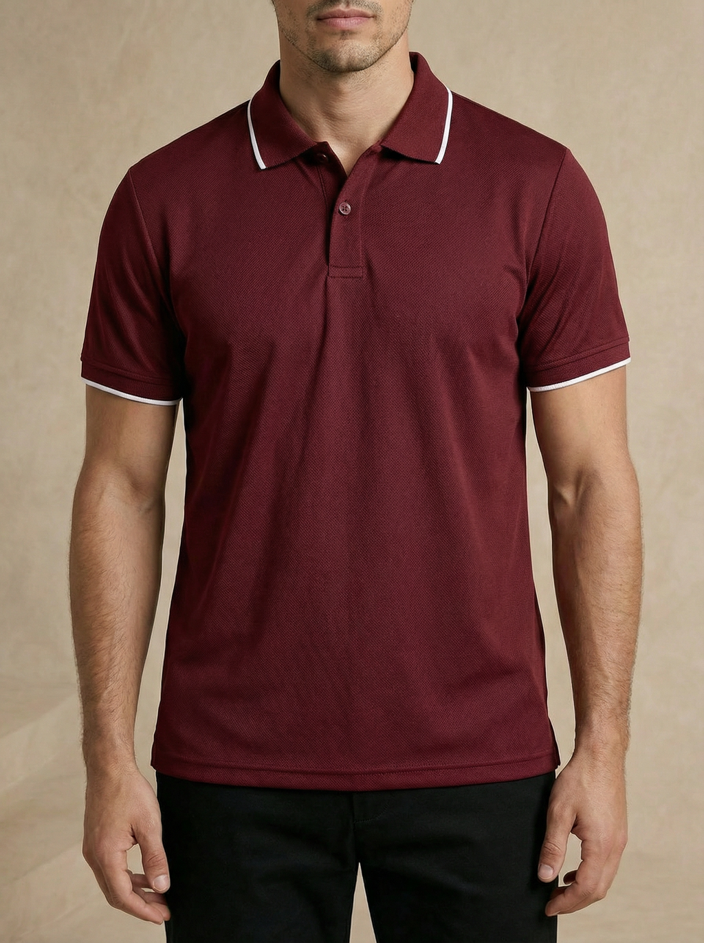 Contoured Regal Red Polo T-Shirt
