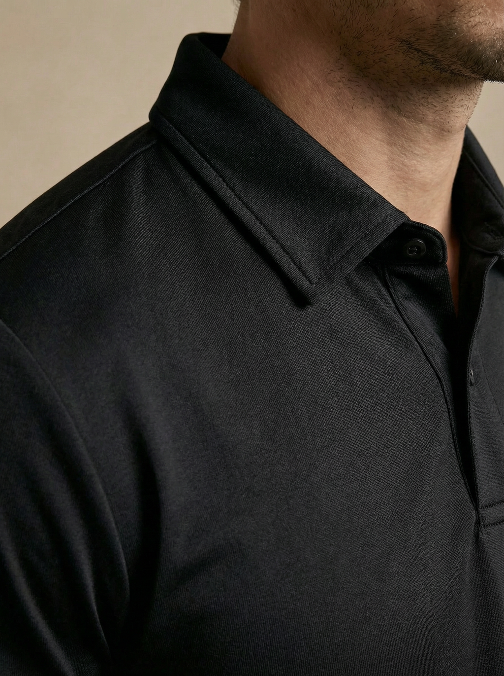 Classic Obsidian Black Polo T-Shirt