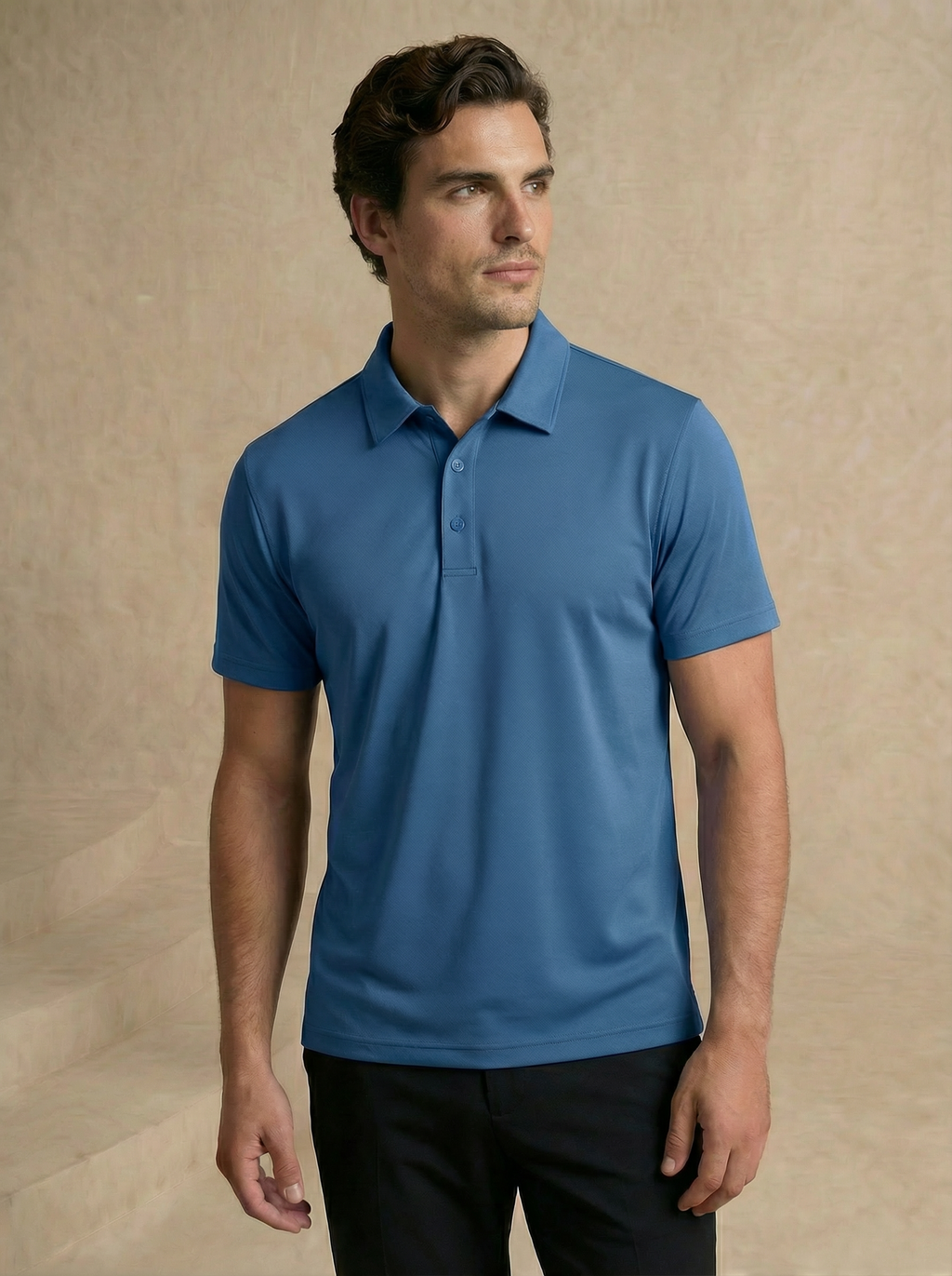 Classic Atlantic Blue Polo T-Shirt