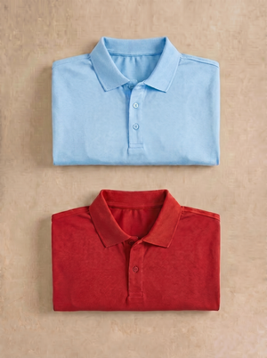 Sky blue , Red