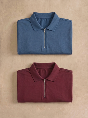 Denim blue , Maroon