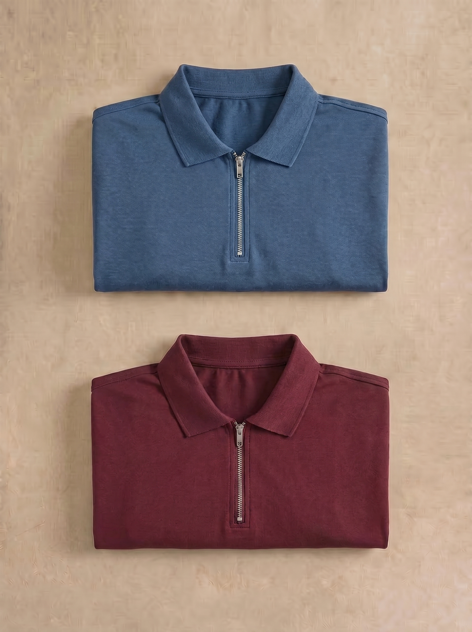 Denim blue , Maroon