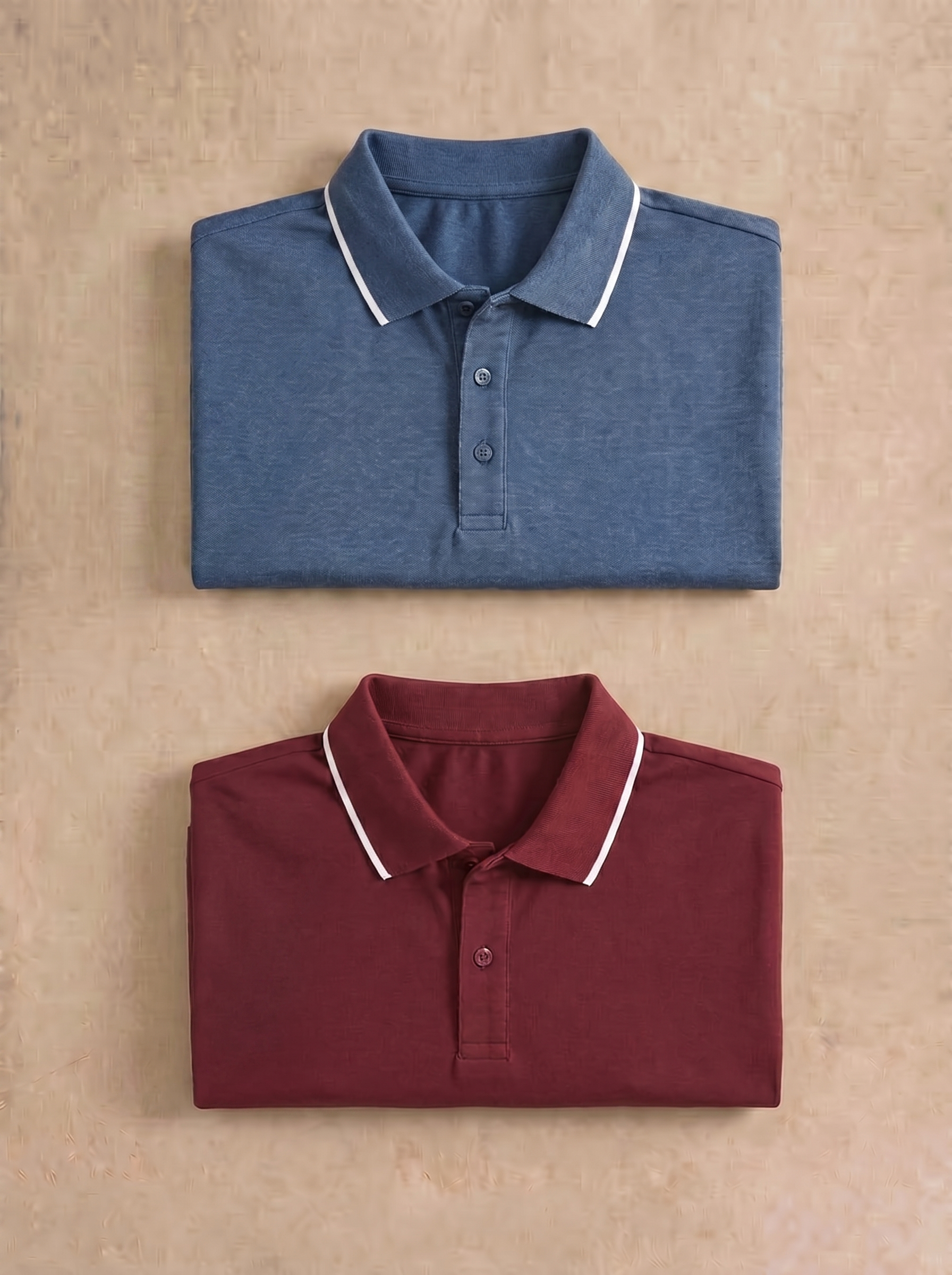 Denim blue , Maroon