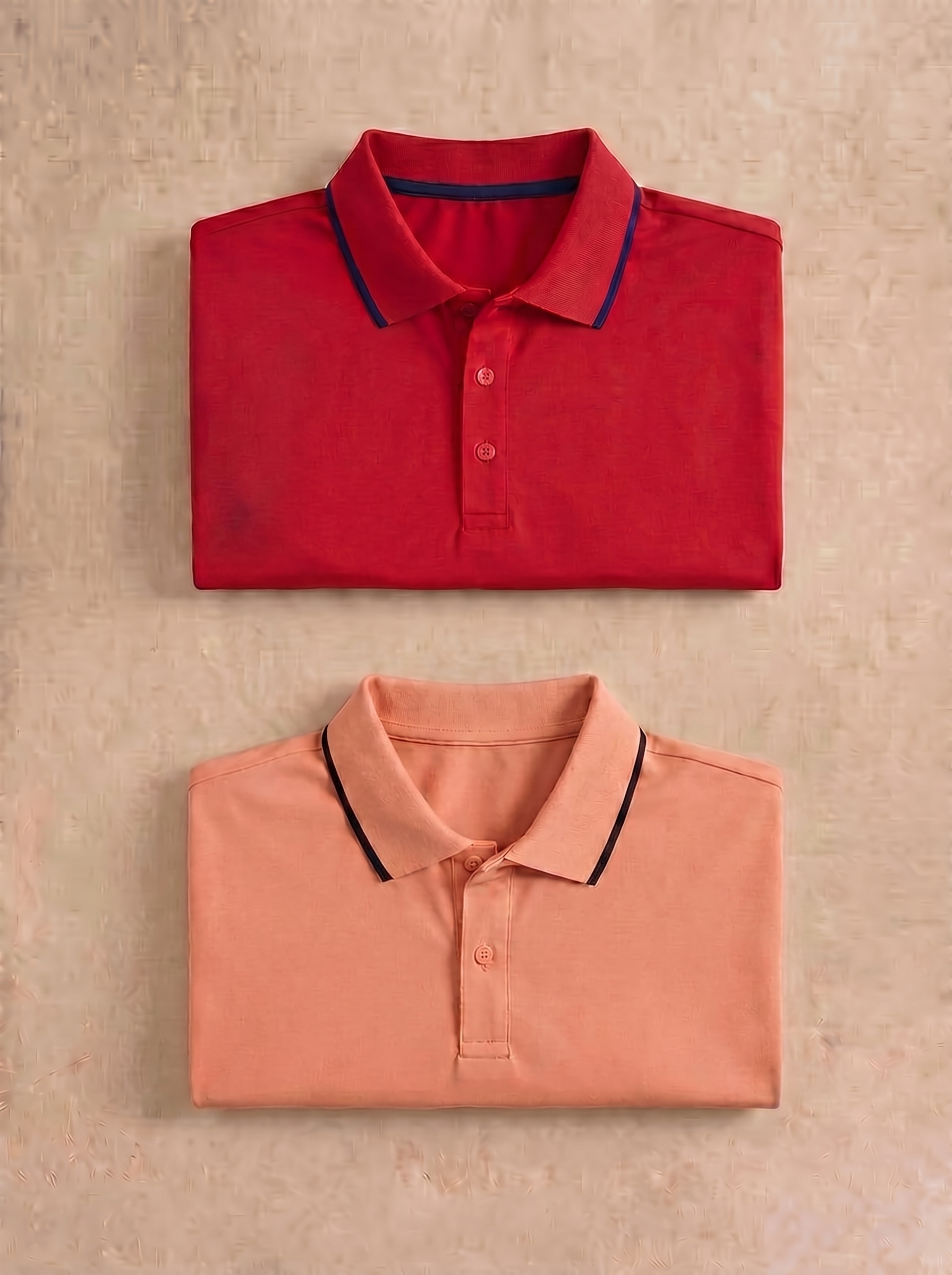 Red , Peach